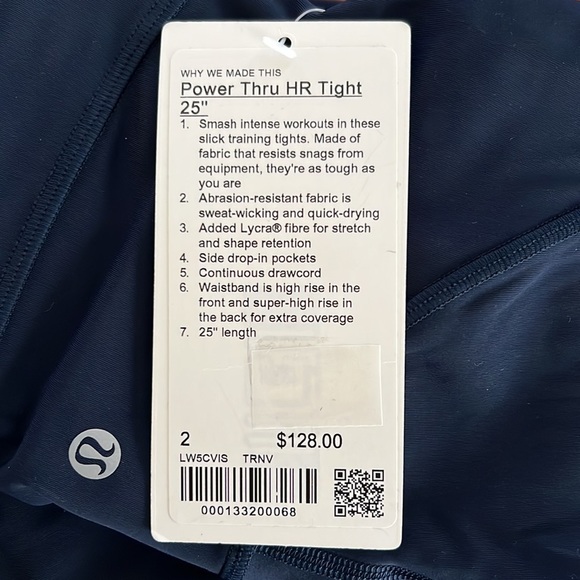 Lululemon Power Thru High Rise Tight 25" - Picture 3 of 3
